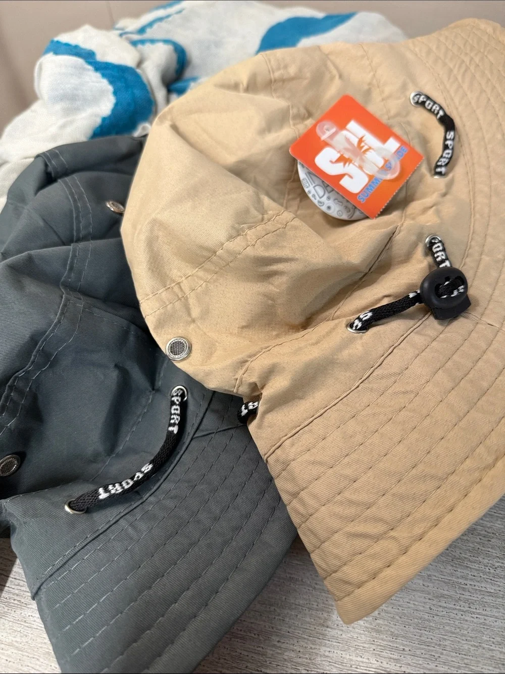 NWT SOL Summer Shade Bucket Hats (lot of two)